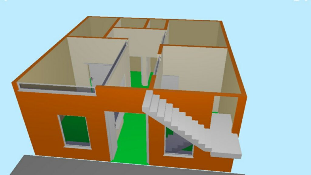 3D Model of North Facing House